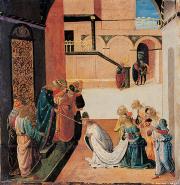 Jacopo del Sellaio: Eszter Ahasverus előtt - Firenze 1441/42 – 1493 Firenze 